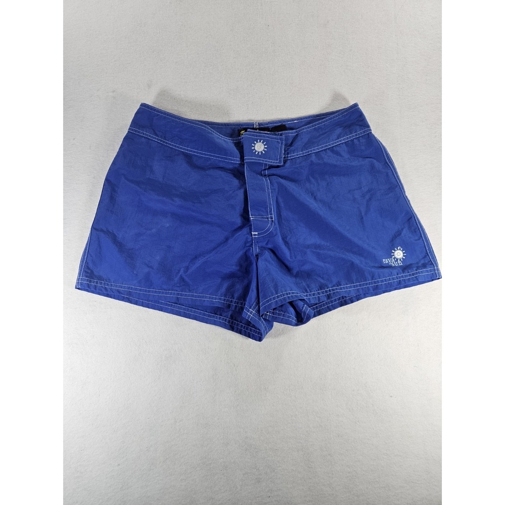 Raya Sun Royal Blue Board Shorts Retro Y2K Coastal Surf Beach Shorts Sz M